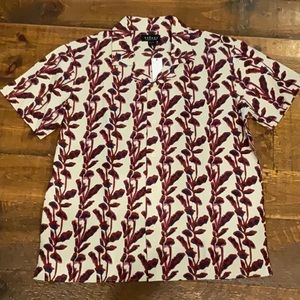 Men’s button down printed shirt